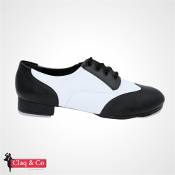 CLAQ & CO - Chaussure de Claquette SO DANCA TA20 Noir & Blanc